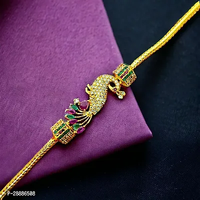 Traditional Peacock Mugappu Thali Chain for Womens 24 Inch-thumb2