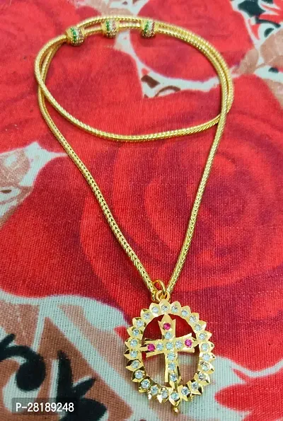 Traditional Mugappu Impon Christian Dollar Chain for Womens 24 Inch-thumb0