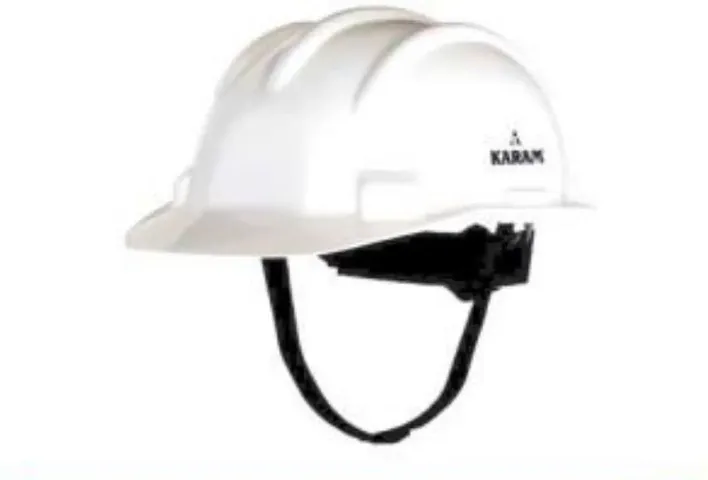 Helmet Shelmet Ratchet Type With Plastic Cradle  White Color