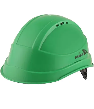 Helmet Shelmet Ratchet Type With Plastic Cradle  Green Color