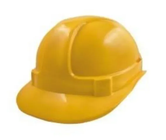 Helmet Shelmet Ratchet Type With Plastic Cradle  Yellow Color