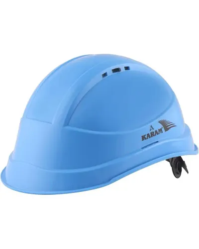 Helmet Shelmet Ratchet Type With Plastic Cradle  Blue Color