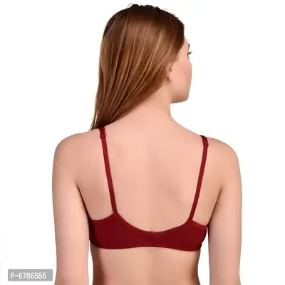 Pretty Bebo Trendy Designed Girls  Women Front-Open, Front-Hooked, Solid-Colored, Cotton-Blended, Half-Coverage, Party, Wedding, Casual, Occasional  Daily Wear Fancy Bra-thumb4