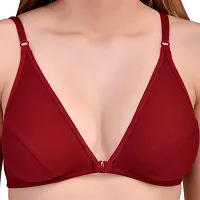 Pretty Bebo Trendy Designed Girls  Women Front-Open, Front-Hooked, Solid-Colored, Cotton-Blended, Half-Coverage, Party, Wedding, Casual, Occasional  Daily Wear Fancy Bra-thumb4
