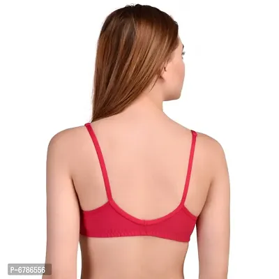 Pretty Bebo Trendy Designed Girls  Women Front-Open, Front-Hooked, Solid-Colored, Cotton-Blended, Half-Coverage, Party, Wedding, Casual, Occasional  Daily Wear Fancy Bra-thumb3