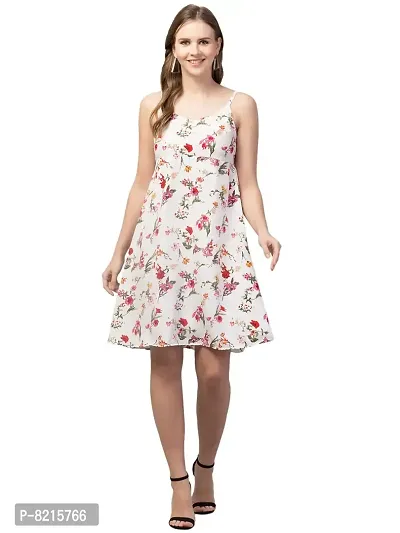 LLL FASHION Sleeveless Floral Dress for Women