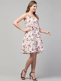 LLL FASHION Sleeveless Floral Dress for Women-thumb4