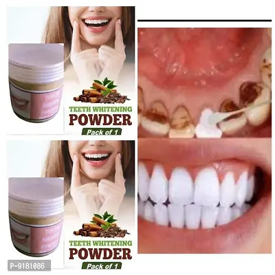 2pc Teeth Whitening Powder Gutkha Stain and Yellow Teeth Removal powder  (50 g)-thumb0