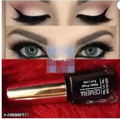 Cemera Black Liquid Bold Eyliner For Party,Office wear,Daily Waer,Bold Look,Long Lasting,Quick Drying.