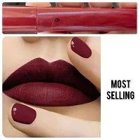 Long Wear Burgundy Matte Lipstick Waterproof  Smudge Proof Non Transfer Long Stay.-thumb1