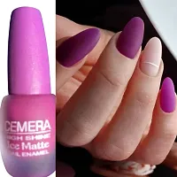 Matte Nail Polish combo Of Three purple ,  Red ,  green-thumb3