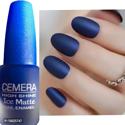 Cemera Ice Matte Nail Polish Combo Of Three Blue_Green_Nude-thumb2