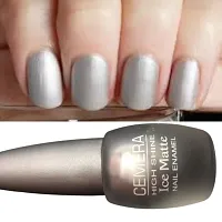 Cemera Ice Matte Nail Polish Combo Of Three Golden Silver Sea Green-thumb1