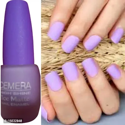 Cemera Ice Matte Nail Polish Combo Of Three Grey,Nude,Violet-thumb2