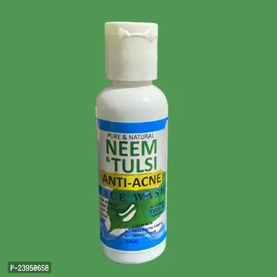 Bye Bye Pimple NeemTulsi Face Wash For Pore Tightening  REMOVE Acne,  Blackheads, face Anti Ageing AND Whitening 50ml-thumb2