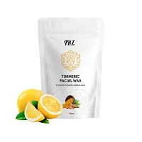 Turmeric Lemon Facial Whitening Wax Powder, 5 min Painless Natural Face Hair Removal Waxing Powder, Easy to use at home, No chemicals - No Irritation, No Skin rashes-thumb1
