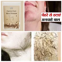 Coffee Facial Hair Removal Wax Powder - 100% Herbal -  Remove Unwanted Facial Hair (Natural, Painless) Solution-thumb3