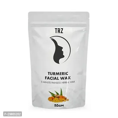 TRZ Organics Herbal Facial Wax Powder With Turmeric Instant Hair Remover for All Types of Skin-thumb2