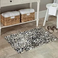 Cottonfry Faux Leopard Fur Area Rug Low Pile Animal Design Non Slip Rug (Size: 20x30 Inches, Color: Napa Leopard)-thumb1