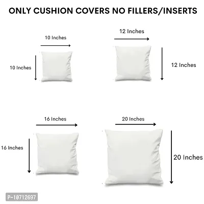 Cottonfry Soft Square 250 Velvet Pillowcases with Pom Poms Throw Pillow Cushion Covers Pack of 5 Piece-thumb5