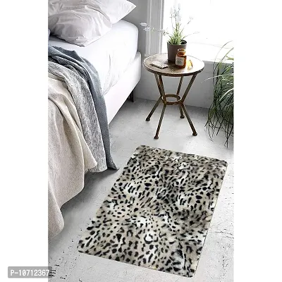 Cottonfry Faux Leopard Fur Area Rug Low Pile Animal Design Non Slip Rug (Size: 20x30 Inches, Color: Napa Leopard)-thumb4