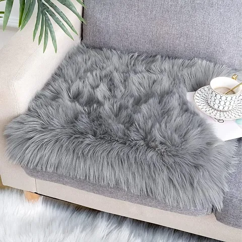 CottonFry Luxury 3 Inch Faux Fur Sheepskin Rugs Ultra Soft Fluffy Chair Cover Seat Cushion Pad Area Rugs Shaggy Wool