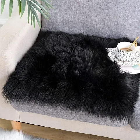 CottonFry Luxury 3 Inch Faux Fur Sheepskin Rugs Ultra Soft Fluffy Chair Cover Seat Cushion Pad Area Rugs Shaggy Wool