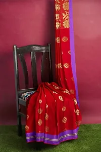 Traditional Soft Silk Zari Butta Saree with Blouse piece-thumb3