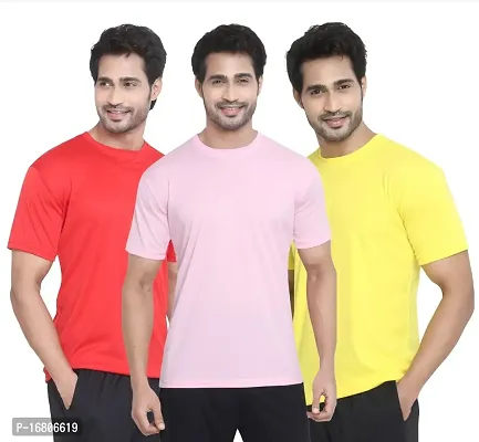 Fancy Round Neck T-shirt for Men Pack of 3