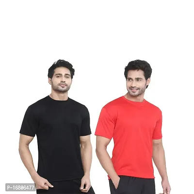 Fancy Round Neck T-shirt for Men Pack of 2