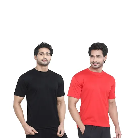 Fancy Round Neck T-shirt for Men Pack of 2