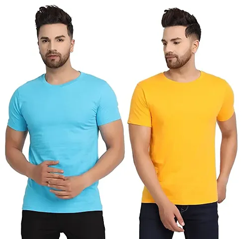 New in Fancy Round Neck T-shirt for Men Pack of 2