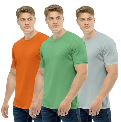 New in Fancy Round Neck T-shirt for Men Pack of 3