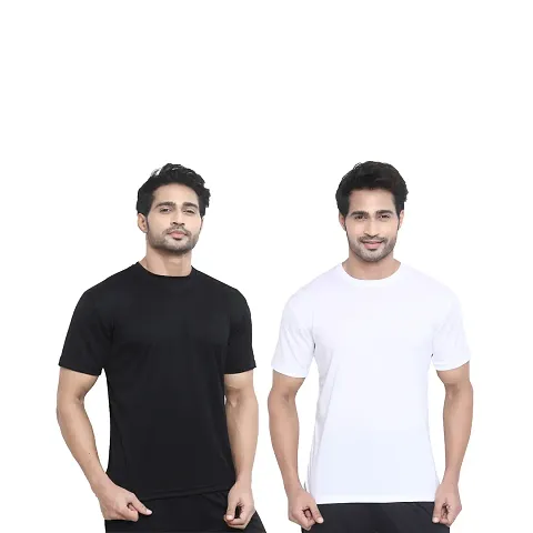 Fancy Round Neck T-shirt for Men Pack of 2