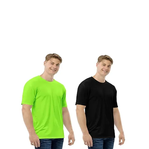 New in Fancy Round Neck T-shirt for Men Pack of 2