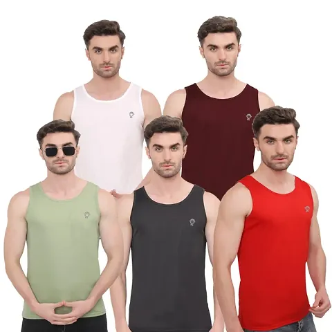 Urbanic Trendy Vest For Men Pack of 5