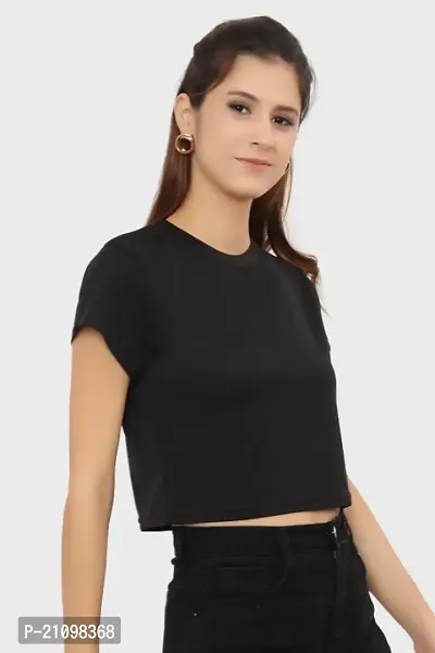 Trendy Round Neck Crop Top Pack of 2-thumb2