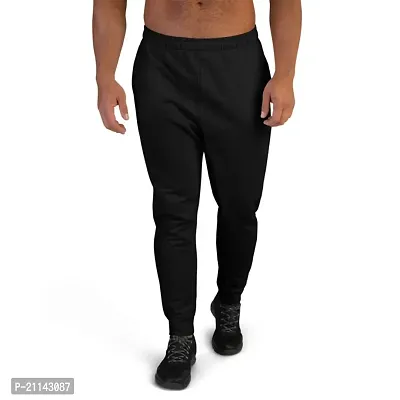 Stylish Polyester Solid Track Pant For Men With 2 Pockets-thumb0