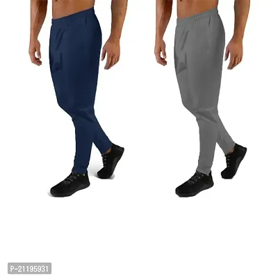 CLOTHINKHUB Trackpant For Men With 2 Pockets Pack of 2-thumb0