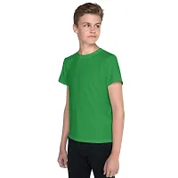 CLOTHINKHUB Kids Solid Round Neck T-Shirt-thumb1