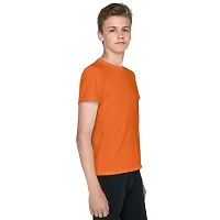 CLOTHINKHUB Kids Solid Round Neck T-Shirt-thumb1