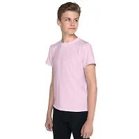 CLOTHINKHUB Kids Solid Round Neck T-Shirt-thumb1