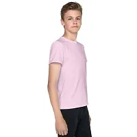 CLOTHINKHUB Kids Solid Round Neck T-Shirt-thumb2