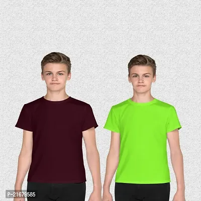 Boys Half Sleeve Round Neck T-Shirt Pack of 2