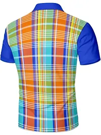 Stylish Polyester Blend Printed T-shirt For Men-thumb1