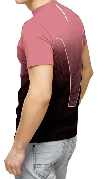 Stylish Polyester Blend Printed T-shirt For Men-thumb2