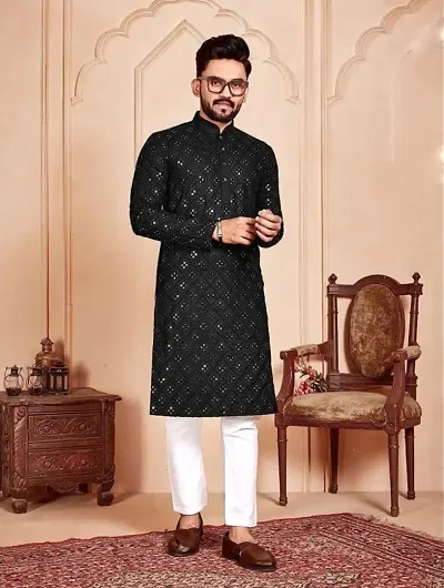 Trendy Cotton Kurta Sets For Men 