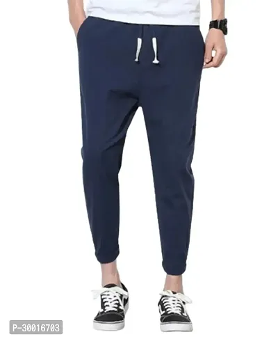 Stylish Solid Polyester Blend Track Pant for Men-thumb0