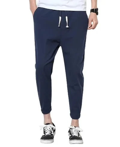 RiseMax Solid Color Regular Fit Sports Track Pants for Men