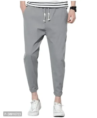 Stylish Solid Polyester Blend Track Pant for Men-thumb0